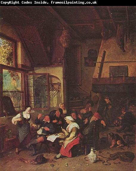 Cornelis Dusart Tavern Scene
